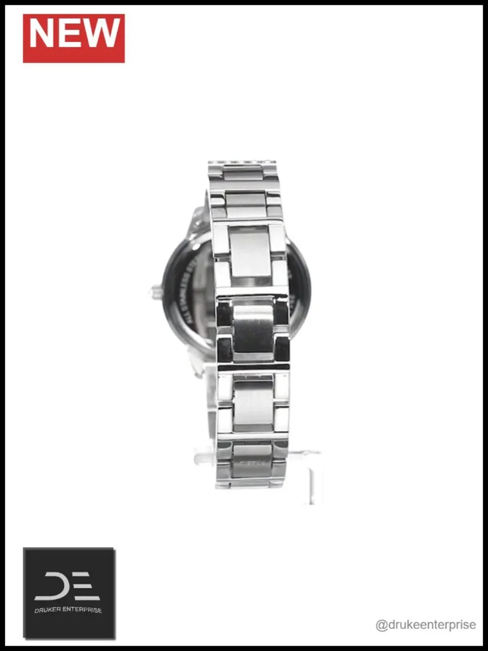 Fossil Jesse Quartz Stainless Steel Three-Hand Watch with Crystals